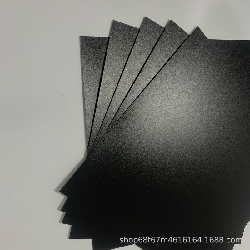 pp片材黑色磨砂板材pp胶片箱包内衬板阻燃塑料片材料黑色片材