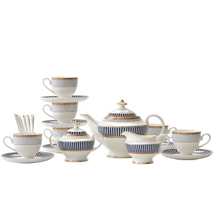 骨瓷咖啡具套装家用欧式21件陶瓷咖啡器具杯英式下午茶具套装