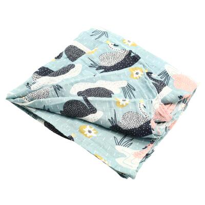 竹棉包裹巾盖毯浴巾120*110CM