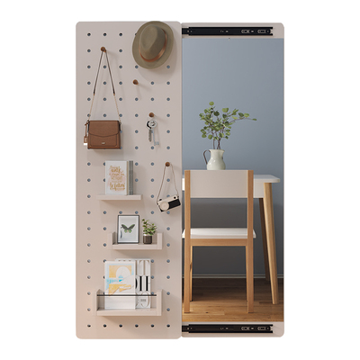 玄关试衣镜壁挂洞洞板隐形穿衣镜