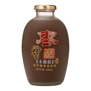 青松岭笑果枣酪无蔗糖木糖醇果肉饮料酒店专用480ml*16瓶多省包邮