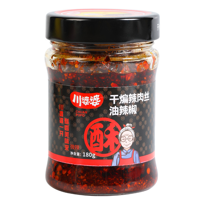 川婆婆肉丝辣椒酱下饭菜瓶装