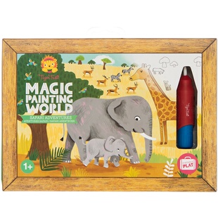 【老虎部落】小小魔术师全系列任意3套水画本送浴室玩具恐龙/梅卡