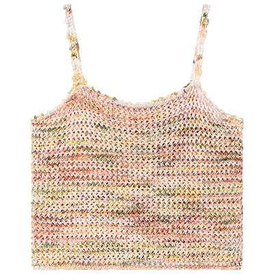 MissSixty彩色条纹针织吊带