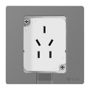 公牛插座隐藏插座嵌入式隐形插座内凹内嵌式插座冰箱五孔86型面板