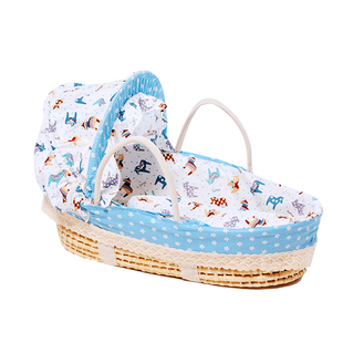 夏季婴儿提篮新生儿礼物便携式出院宝宝篮可躺外出手提篮车载睡篮