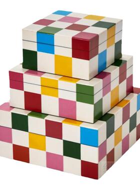 波普风多彩幻方收纳盒