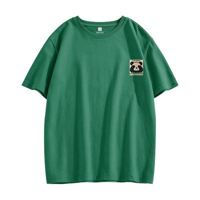 真维斯男生宽松圆领印花纯棉T恤