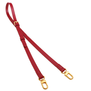 红色真皮包带子配件带斜挎包包带替换背包配件可调节牛皮背包肩带