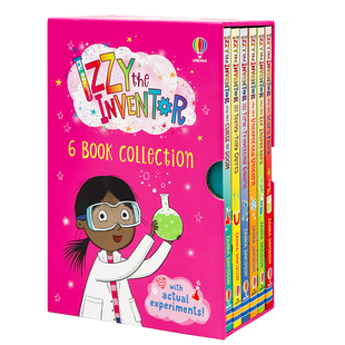 发明家伊兹6册盒装 英文原版绘本 Izzy the Inventor 科学实验STEM 题材奇幻冒险儿童插画搞笑章节书 英语课外阅读Zanna Davidson
