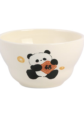 蓝莲花陶瓷可爱葫芦碗