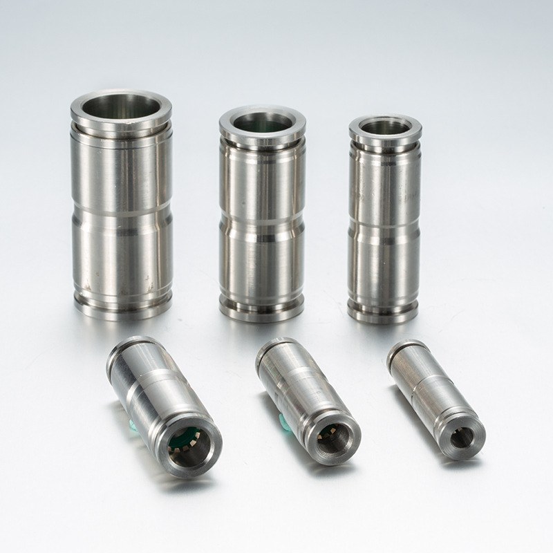 304不锈钢PU直通接头PG变径6-4 8-6 10 12 16mm气管快速快插接头