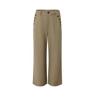 Covertitle 天丝棉复古纽扣直筒阔腿休闲裤