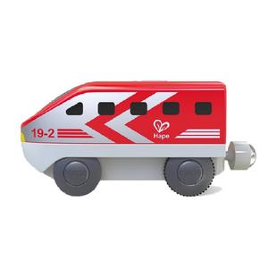 Hape火车轨道城际电动火车头儿童益智玩具宝宝列车模型男女3岁+