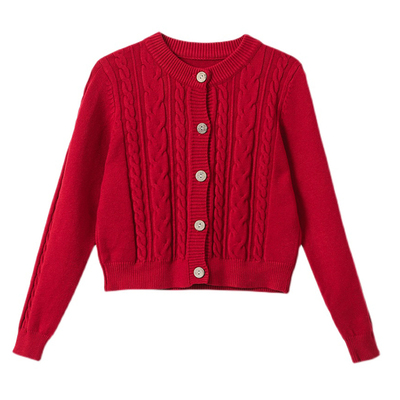 小个子短款毛衣外套女秋冬加厚