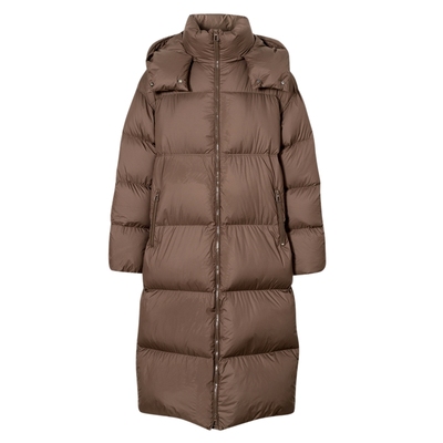 【棉花糖系列】伊芙丽轻量连帽长款羽绒服新款保暖外套女