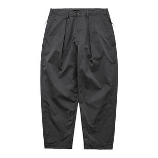 UNF 日系户外工装Teflon杜邦三防宽松双褶锥形休闲裤CHINO长裤男