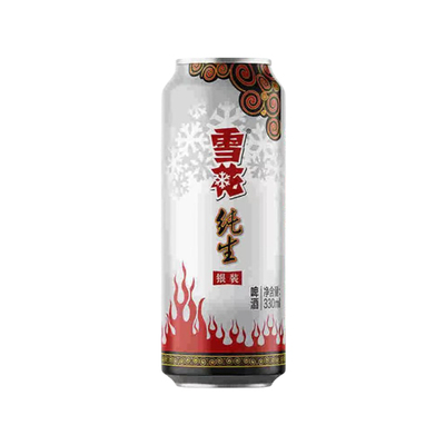 雪花纯生啤酒罐装330ml