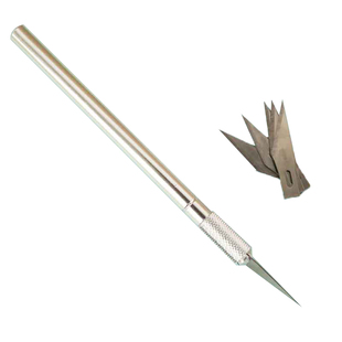 金属雕刻刀(带刀片) 工艺刀 ABS塑料板 模型刻线笔 DIY雕刻工具