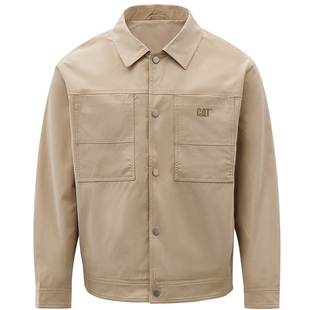 CAT卡特26春季新品男士复古工装基础衬衫式外套工装风宽松夹克