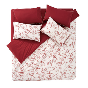 【经典清仓】LaSuntin喜鹊枝头纯棉丝光贡缎全棉婚庆四件套床上