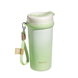 物生物吸管保温杯女生高颜值便携咖啡杯随行杯316L水杯2023新款