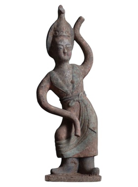 唐代仕女乐舞俑唐朝跳舞俑侍女坐俑女俑仿古陶俑摆件影视剧摆设