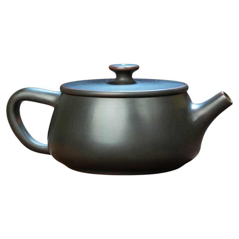 广西钦州坭兴陶纯手工非紫砂陶汉瓦茶壶宽口功夫茶具泡茶原矿名家
