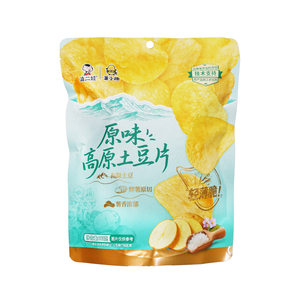 滇二娃高原土豆片原味超浓番茄味75克云南特产原切薯片农科院研发