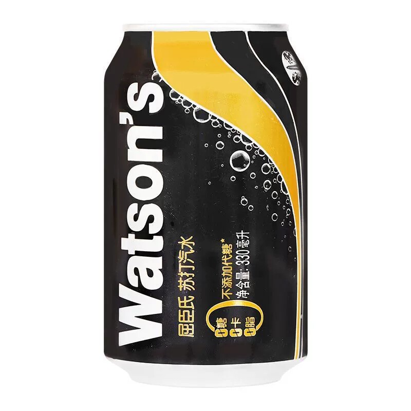 Watson's屈臣氏苏打水原味/汤力水/香草味330ml*24气泡水碳酸饮料