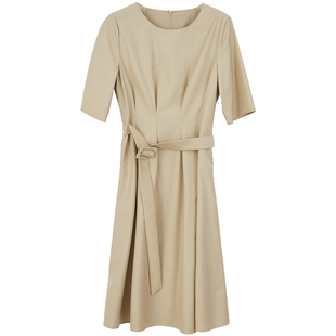 Lavinia职场通勤连衣裙女春新款工装风工作中长裙子A31L115