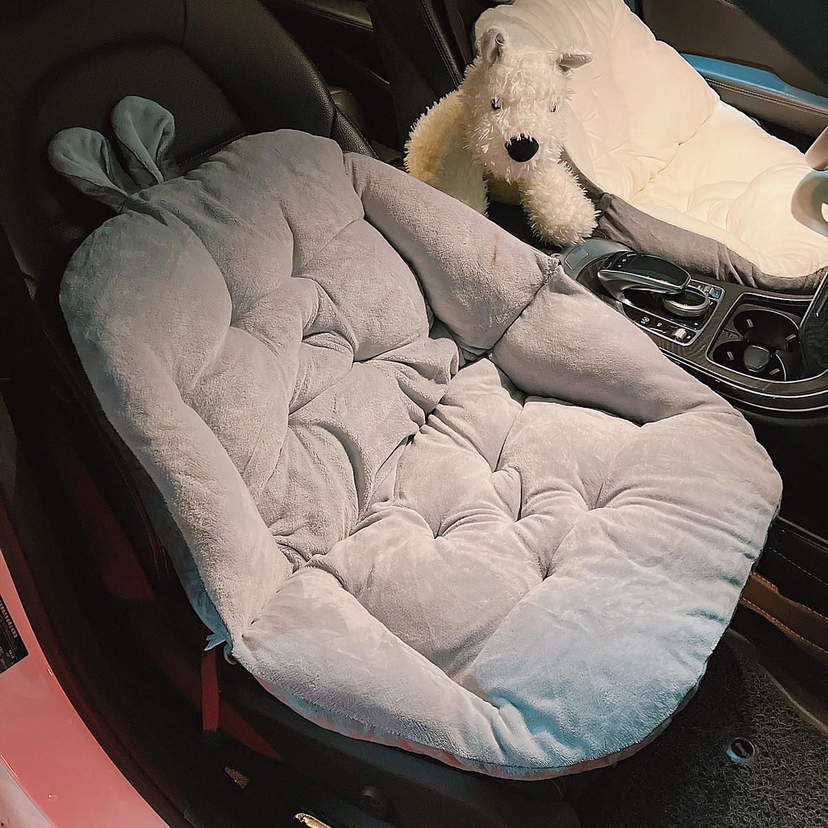 办公室坐垫靠背一体式加厚毛绒座椅子垫学生宿舍护腰靠垫久坐屁垫