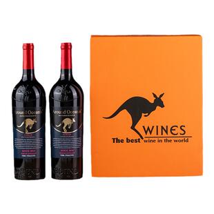 澳大利亚进口环澳大袋鼠红酒整箱15度高度干红酒葡萄酒官方正品