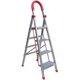 加厚铝合金梯子家用折叠梯人字梯室内高扶梯四五步六步梯康鹏楼梯