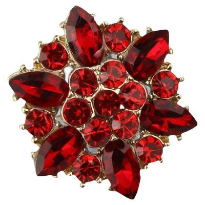 复古宫廷风金属纽扣钻石装饰扣