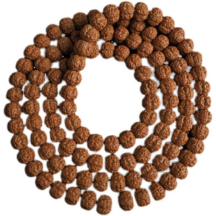 雨夜夫妻档菩提手串原籽一代盘龙纹天然红皮金刚菩提子108颗佛珠