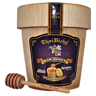 泰利祺蜂蜜泰国进口成熟野花蜜龙眼花蜜荔枝花蜂蜜木桶装215g