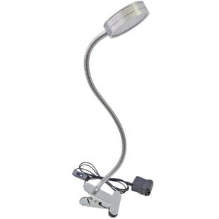 led插电超亮白光12W长臂机床纹绣夹灯护眼学习床头台灯阅读书桌灯