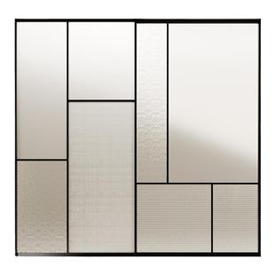 TATA木门现代风阳台玻璃推拉门厨房三联动铝合金推拉移门LB301-T