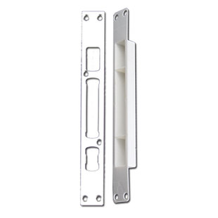 不锈钢门框扣片压边条 防盗门导向片 锁体档板锁槽扣板木门锁配件