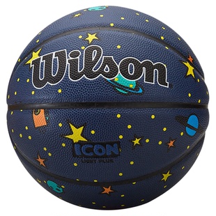 Wilson威尔胜官方ICON彩色小学生儿童训练室内外通用5号7号篮球