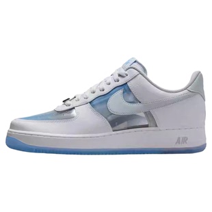 Nike Air Force 1 Low Retro 半透明冰蓝色男女空军一号休闲板鞋