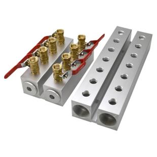 双排1.5寸 注塑机水排分流器模具水流分配器底座冷却水循环分水器