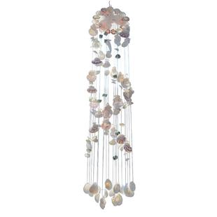 创意19线日式手工贝壳风铃男女生节日礼物卧室阳台装饰品挂件门饰