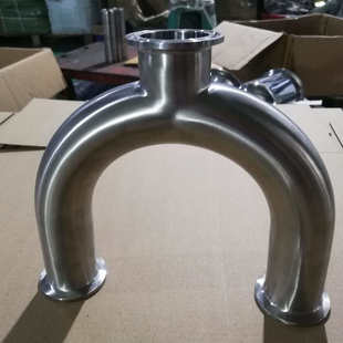 304不锈钢快装 U型接头机械180度U型弯管 U型三通卫生级焊接卡盘式