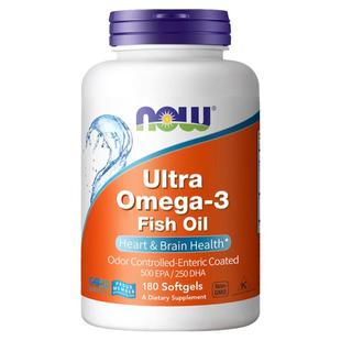 NOW foods诺奥深海ultra超级鱼油软胶囊omega3中老年欧米伽90粒