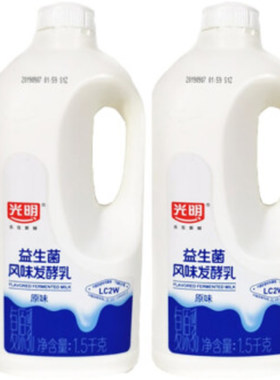 光明大桶酸奶1500g风味发酵乳