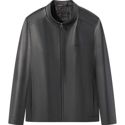 柒牌100%羊皮/细腻柔软皮衣外套