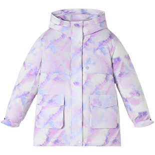 Navigare意大利小帆船短款女童羽绒服2025新款冬季中长款加厚外套