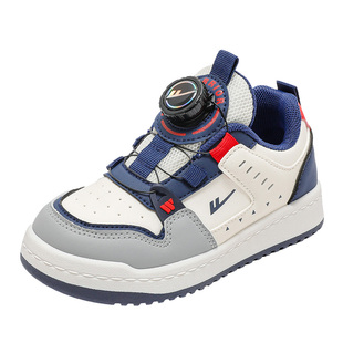 回力童鞋男童低帮板鞋2025春季新款儿童学生休闲鞋女童旋钮运动鞋